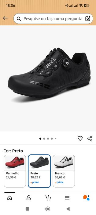 Sapatilhas de ciclismo novas - tamanho 43