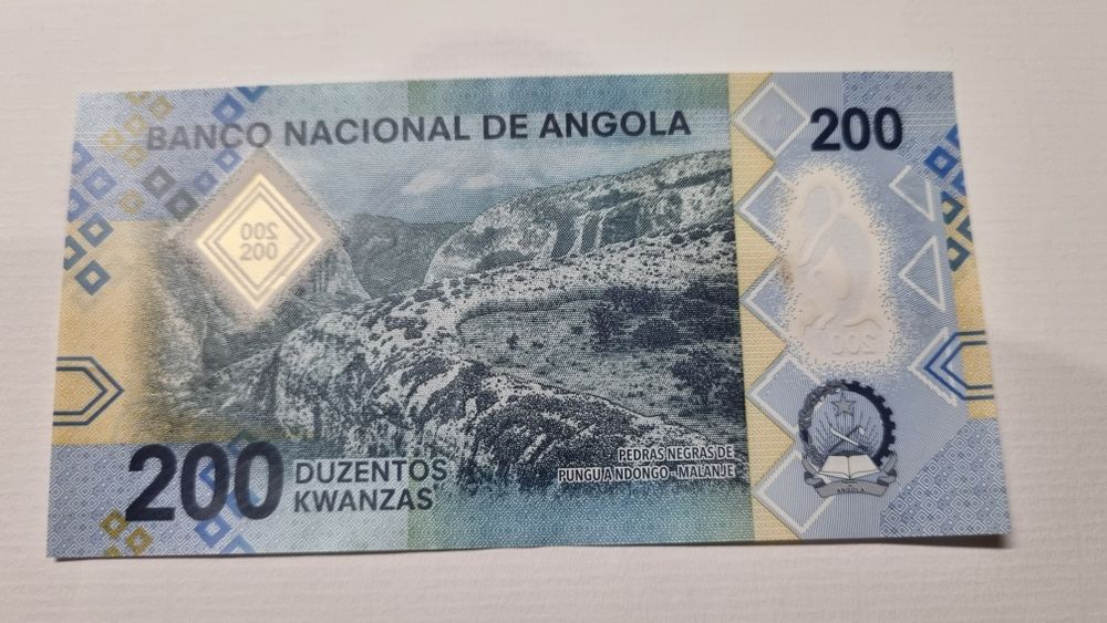 Nota Nova 200 Kwanzas 2020. Impecável,  para coleção.