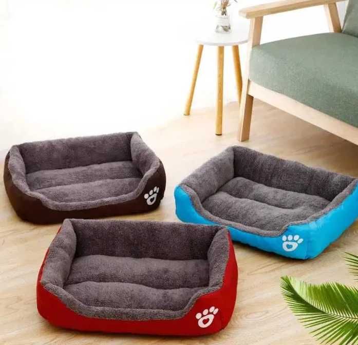 ХІТ Лежанка пуфік лежак м'яка тепла Зимова для собак р.L(до14 кг)чорна