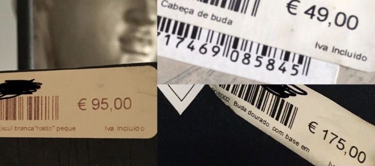 Escultura estatueta - NOVAS Buda Busto Deusa