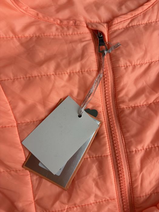 Курточка нова для підлітка або жінки xs s коралова яскрава легка