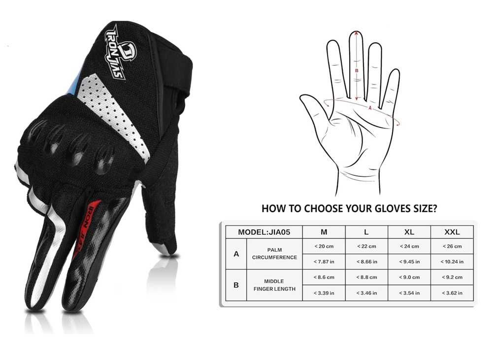 Luvas de Motard Borleni Tam XL (102)