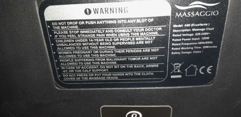 Fotel masujący Massaggio model A90