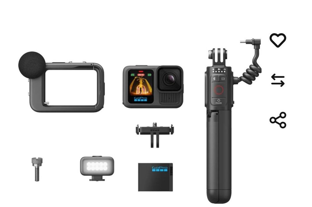 Action Cam GOPRO HERO 13 Creator Edition 5.6K 27 MP Wi-Fi e Bluetooth