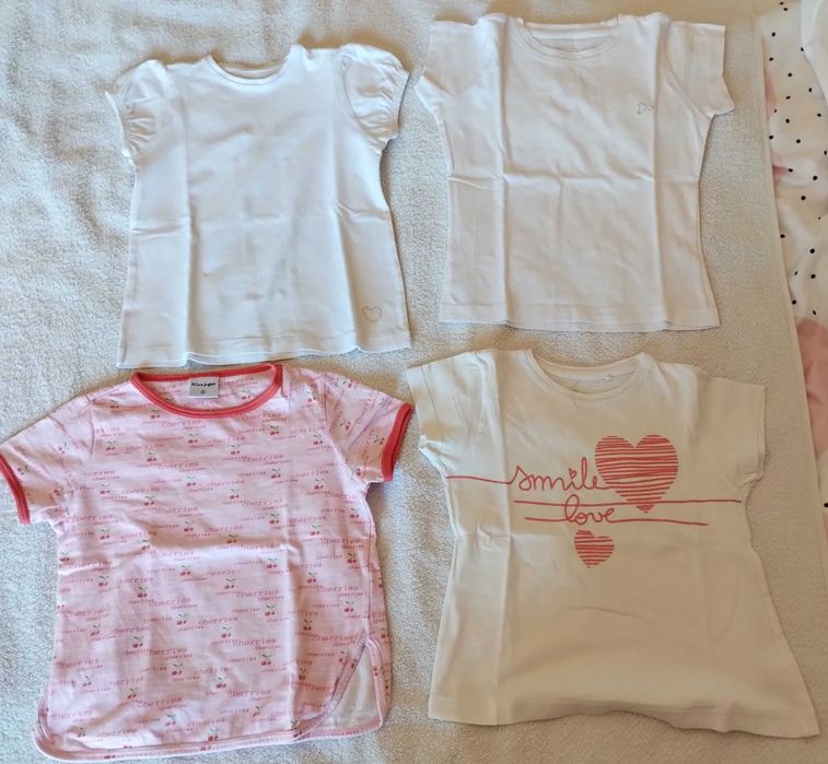 Conjunto 4 Tshirts Menina 3-4 Anos