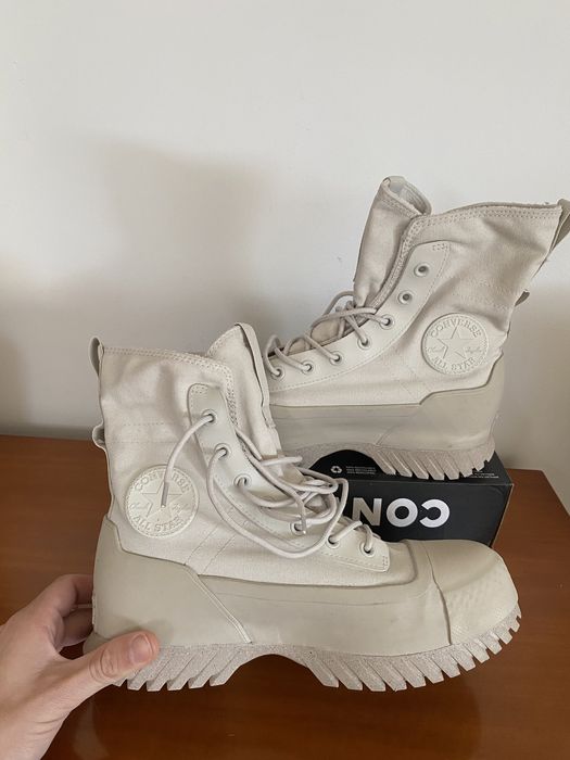 Tenis bota all star cano alto creme converse