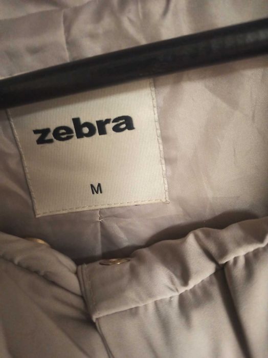 Kurtka oversize M (spokojnie na L/ XL) puch pierze ZEBRA