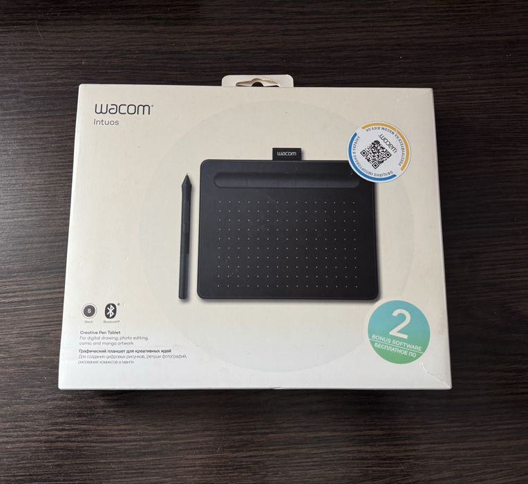 Графічний планшет Wacom Intuos S Bluetooth Black (CTL-4100WLK-N)