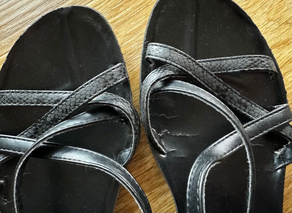 Sandały czarne damskie 38 Bassano