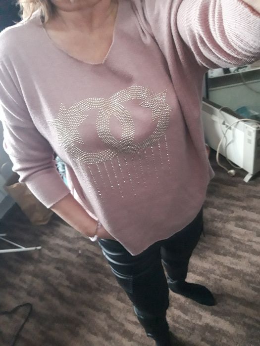 Bluzka damska sweterek oversize L/XL