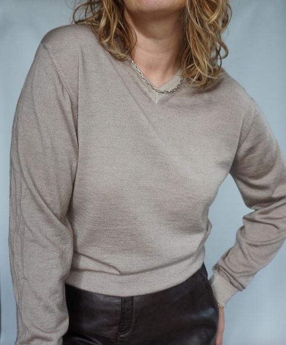 Светр меринос вовна woolmark лонг Італія