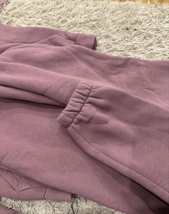 Бордовий теплий флісовий спортивний костюм