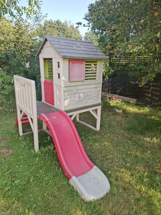 SMOBY - domek ze zjeżdżalnia, plac zabaw dla dzieci