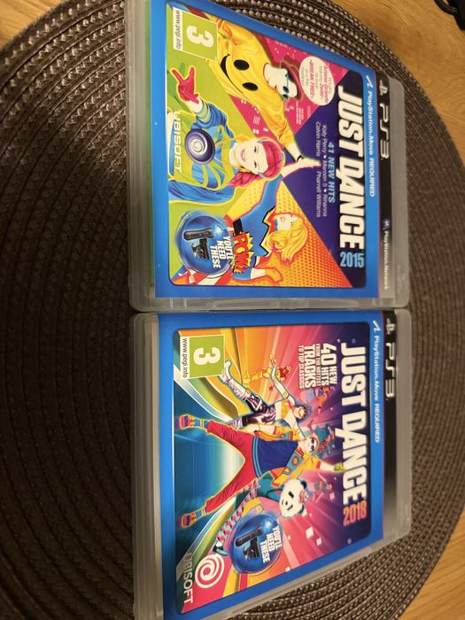 Just Dance 2015 i 2018 PS3 Playstation 3 gry taneczne
