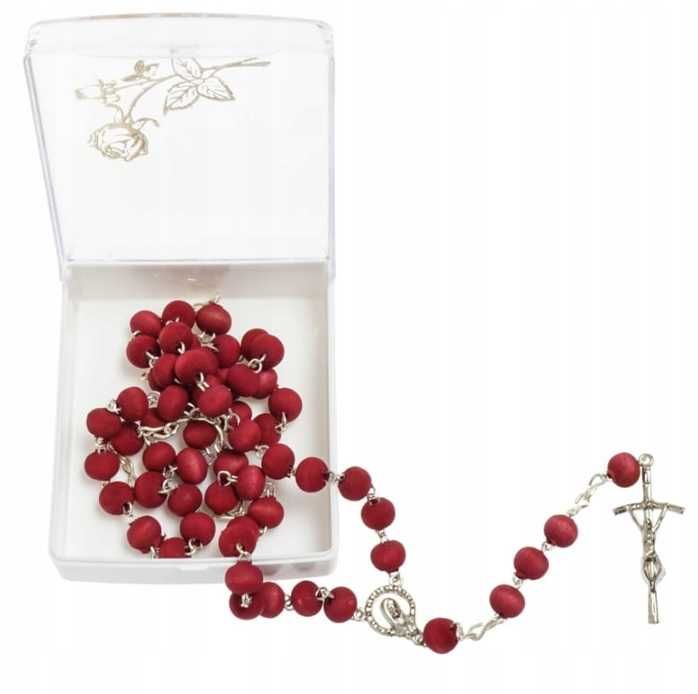 Różaniec PACHNĄCY RÓŻANY Jan Paweł II koronka Róża zapachowy