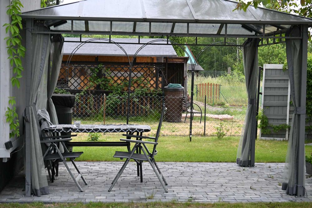 Wyposażona działka ROD  - Zduńska Wola - Karsznice - 320m Domek Murowany