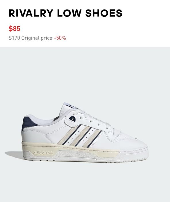 Жіночі Кросівки Adidas Rivalry Оригінал Pозмір 41-26см