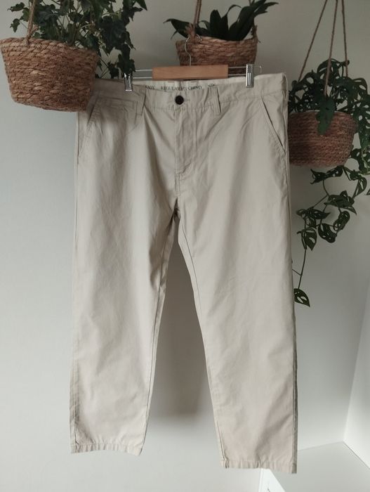 Bawełniane spodnie chinos, bawełniane, basic r.XL  w38xl29 Easy