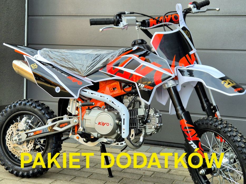 KAYO TD 125 - 9 KM, 4 Biegi, Koła 14/12, 4T, Gratisy