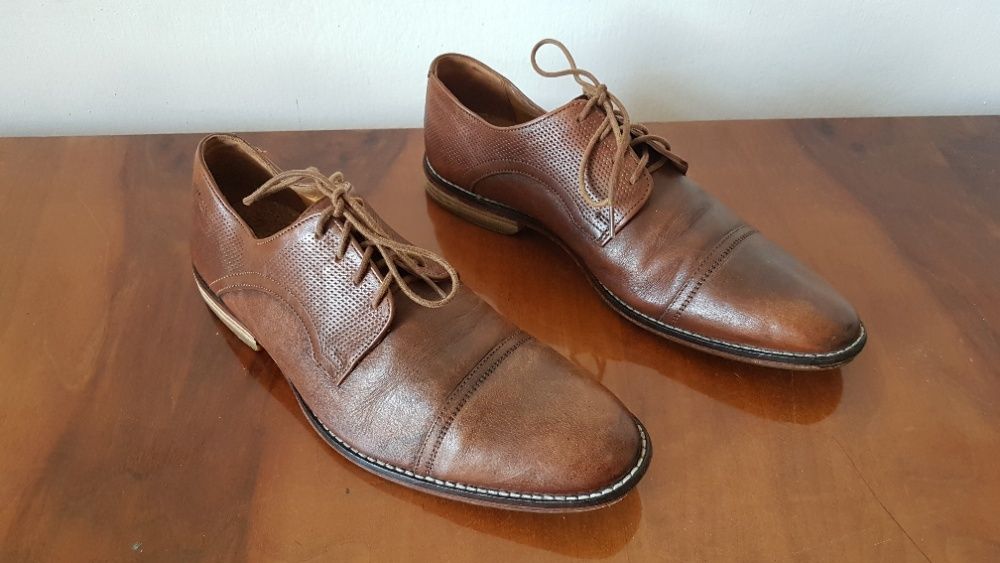 CLARKS półbuty, skóra, skórzane Piękne klasyczne buty. 41/ 42. Wawa