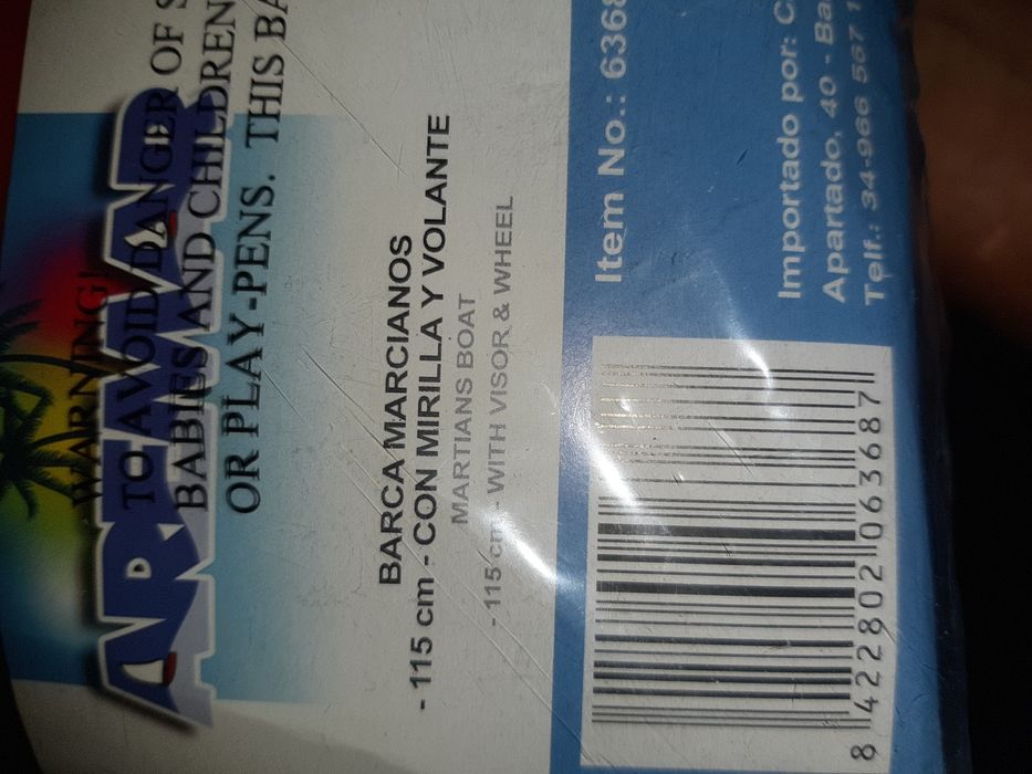 Barco insuflável Rosa novo