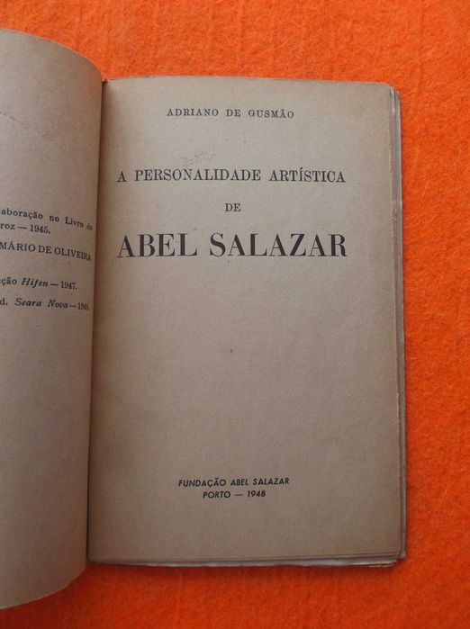 A Personalidade Artística de Abel Salazar - Adriano Gusmão