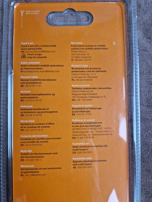 Komplet 2 noży kuchennych Fiskars