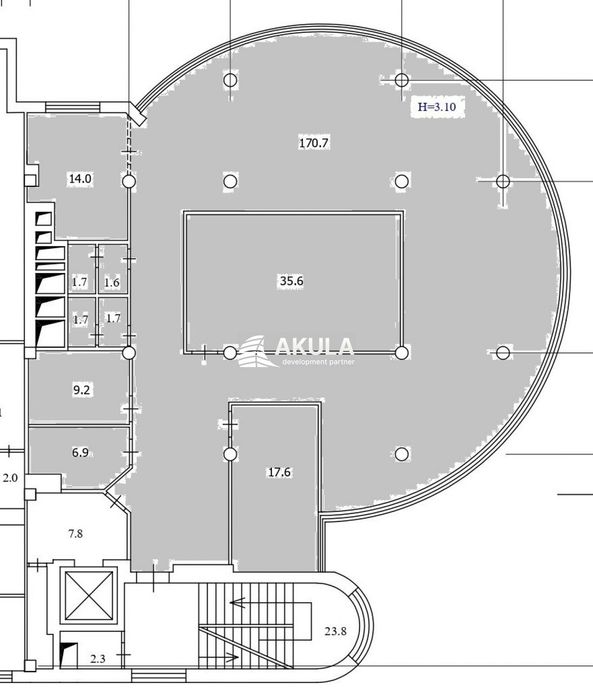 Оренда офісу, БЦ Гранд Степ,287м,Генератор,сервіс 24/7,без%