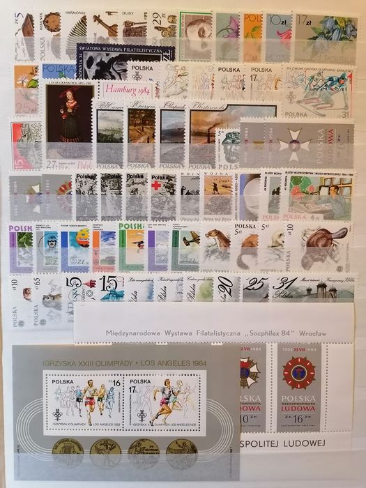 Znaczki roczniki 1980-89