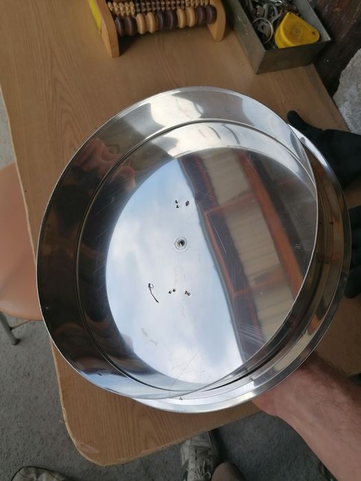 Zaślepka kominowa nierdzewna dekiel rozeta  25cm