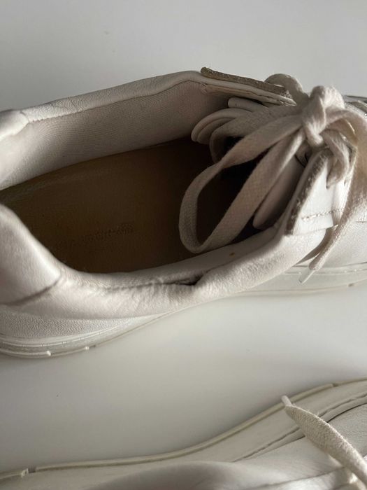 Vagabond Białe skórzane buty trampki sneakersy na platformie