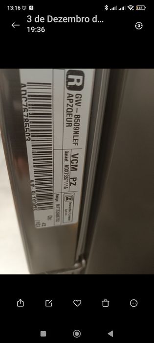 Frigorífico combinado LG