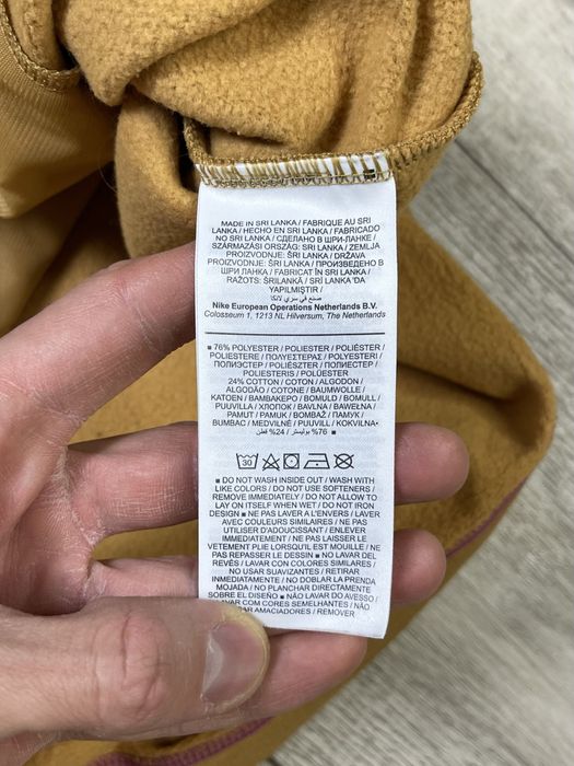 Nike Swoosh кофта толстовка S размер женская на флисе оранжевая