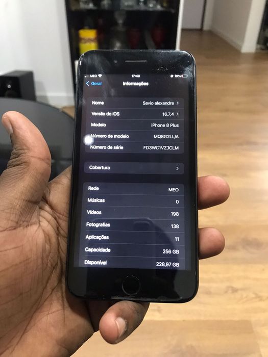 Estou a despachar o meu iPhone 8plus