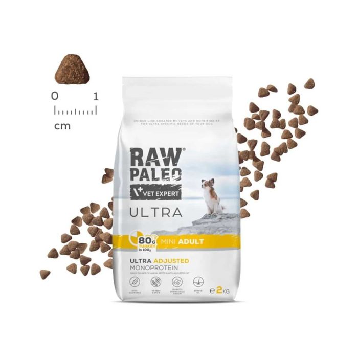 VET Expert RAW PALEO ULTRA TURKEY Adult Mini 14 kg z indykiem dla ras małych