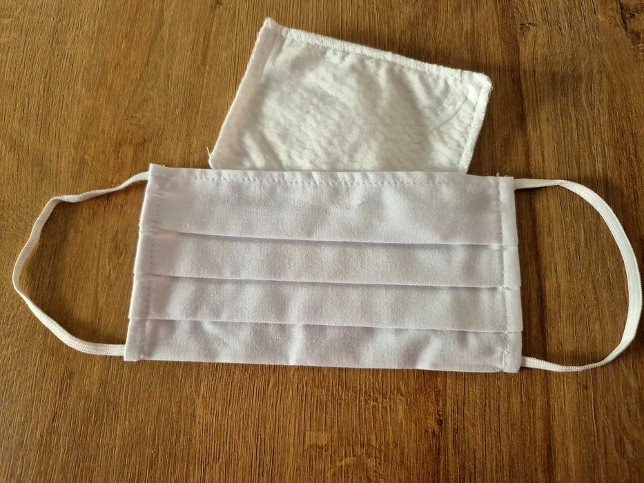 PAKIET 10 Maseczek ochronnych BAWEŁNIANYCH z Filtrami