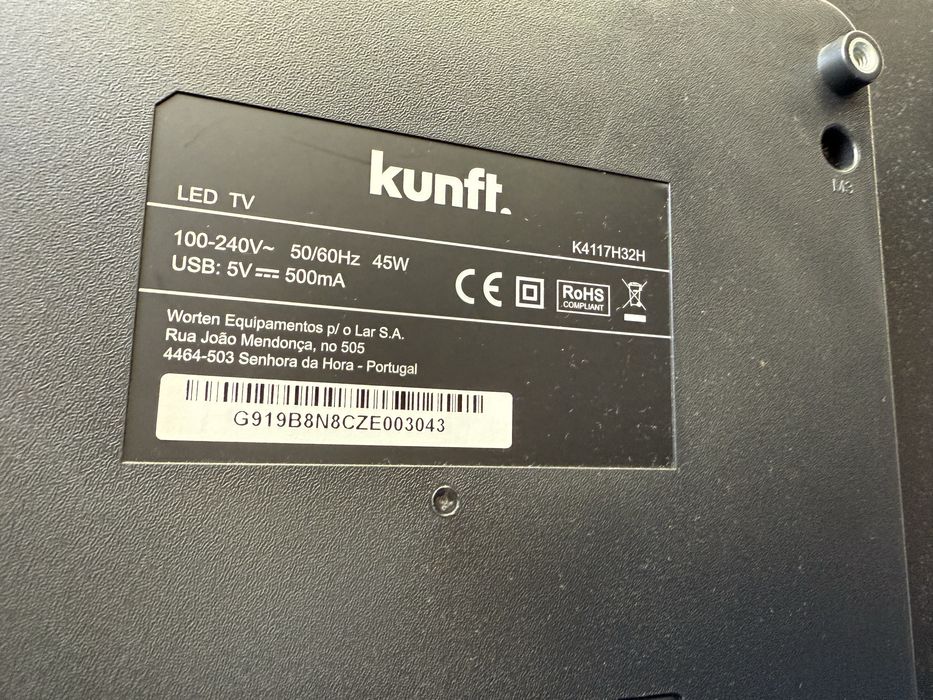Tv kunft 32  polegadas