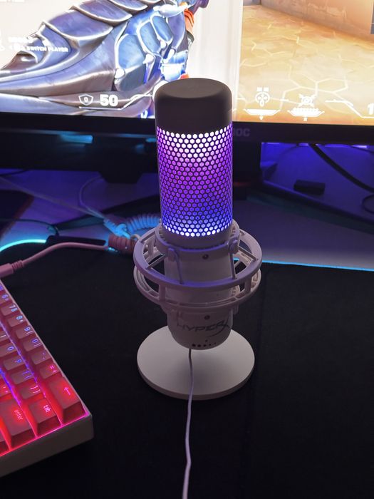 Mikrofon Hyper X Quad Cast S Przewodowy  Biały