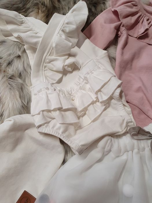 Ubranko na chrzest uroczystości Mini Me body tutu