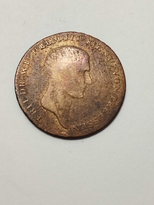 Moneta Prusy 1/6 talara 1813r. A Berlin - Fryderyk Wilhelm III -Srebro