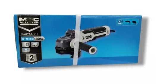 Szlifierka kątowa MacAllister 115 mm 750 W szara