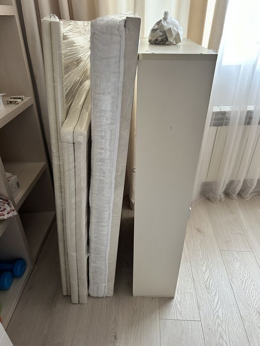 Дитяче ліжко Верес Соня з маятником та шухлядою, матрас та текстиль