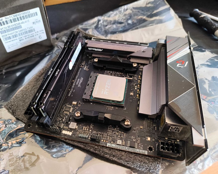 Zestaw, ASRock B550 PG, Ryzen 7 5700X3D, Ram 32GB Wielkie
