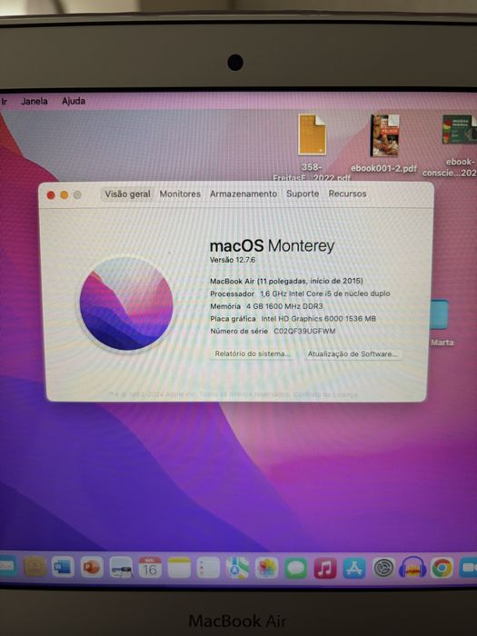 MacBook Air 2016 11 polegadas