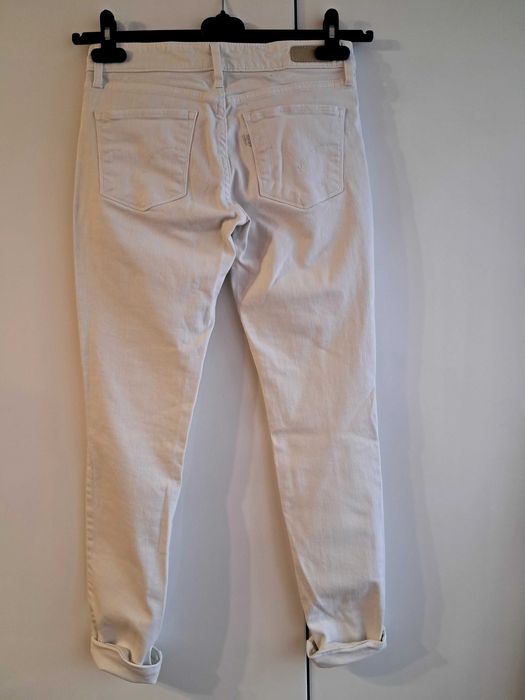 Nowość 2025:) białe jeansy SKINNY LEVI'S roz 25/32