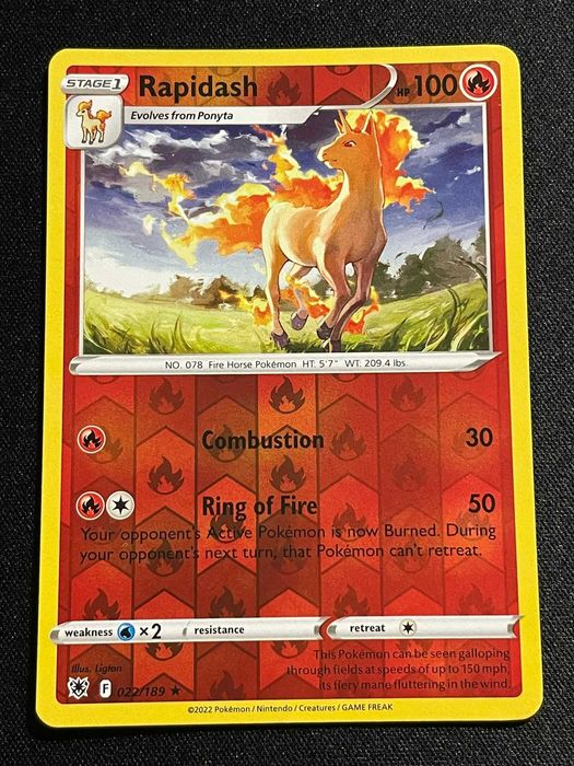 Carta Pokémon Rapidash 22/189 Astral Radiance