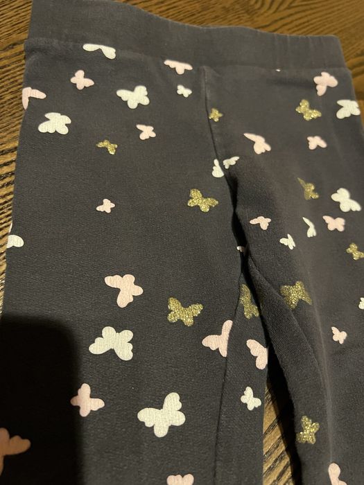H&M r.98, legginsy z meszkiem, spodnie