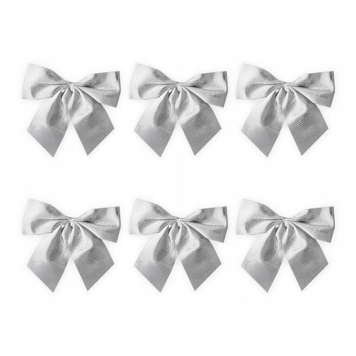 ozdoby choinkowe na choinkę kokardki do prezentów  święta 6szt 8 cm