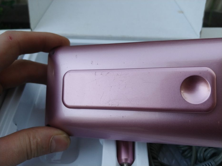 Акумуляторний фрезер для нігтів 2600мА рожевого кольору