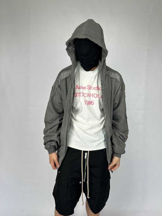 Худі Thug Club zip hoodie худи зипка y2k archive серая сіра зіпка